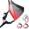 Generisch Yoga Vertikaltuch, Yoga Yogatuch, Yogatuch zum Aufhängen, Aerial Yoga Towel aus Nylon mit Hardware, Yoga Akrobatik Set, Akrobatik-Tuch Aerial Yoga Silk für Erwachsene(5X2.8M)(Bunt D)