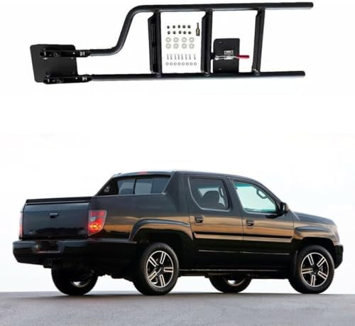 ELODEK Auto Hecktür Leiter Klettern für Honda Ridgeline 2004-2015, Pickup Offroad Alloy Auto-Heckklappenleiter Modifikation Zubehör