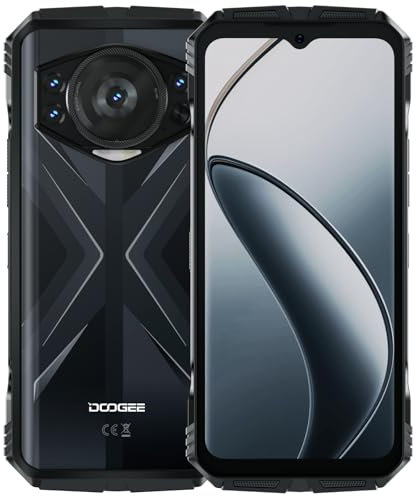 DOOGEE S118 Rugged Smartphone 2024, 20GB RAM+512GB ROM, 10800mAh, Écran 6.58 FHD+ 120Hz, 50MP Fotocamere, Android 14, Octa Core, Telefono Cellulare 4G Dual SIM, GPS, OTG, NFC, Fingerprint, Argento