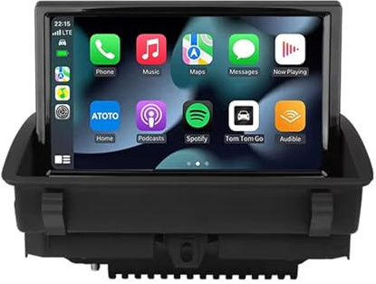 Android Autoradio 2Din para Audi Q3 2012 2013 2014 2015-2018,8 Pulgadas Android 13 Radio estéreo de Coche con Carplay Bluetooth Navegación GPS WiFi Cámara de visión USB SWC FM(D7 2G+32G)