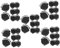 iplusmile 5 Sätze Zubehör Für Schutzhelme Helm Masken Clip Helm Maskenhalterung Helmvisier Zubehör Motorradhelm Visier-Clip-Befestigung Helmvisierschnalle Helmclip Plastik Black 4 Paare * 5