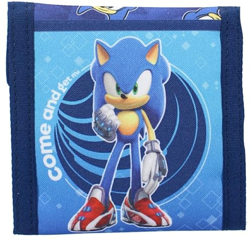 Porte-monnaie Sonic Portemonnee, bleu, 10x10x1, design, bleu, 10x10x1, design