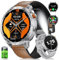 Montre Connectée Homme Militaire avec Appel 800mAh 35 Jours Batterie AMOLED Grand Écran Lampe de Poche 10 ATM Étanche Podomètre/Fréquence Cardiaque/SPO₂ Smartwatch Hommes pour Android iOS