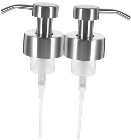 CIYODO 2stücke Pumpenkopf Für Lotionsflasche Ersatz Pumpkopf Für Shampooflasche Metall Ersatzpumpe Für Seifenspender Schaumseifenpumpe Passend Für Flaschen Mit Lotionen Spülungen Seife