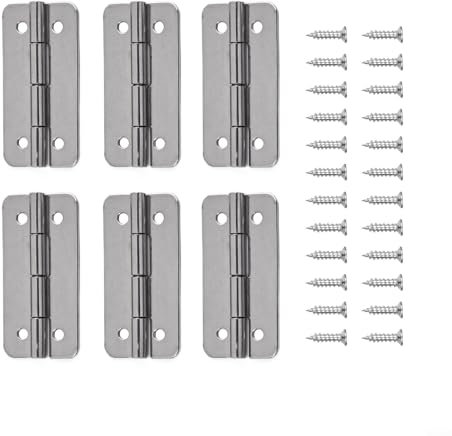 High Strength Stainless Steel Hinges for Igloo Coolers 6 Pack Replacement with Necessary Screws