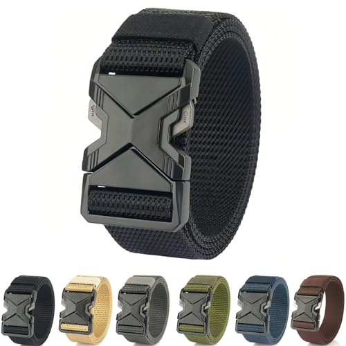 QIUSUIG Gürtel aus Segeltuch (Schwarz)