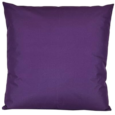 JACK 40x40cm Outdoor Lounge Kissen Dekokissen inkl. XXL-Füllung Wasserabweisend Sitzkissen Garten Stuhl Lotus Effekt, Farbe:Violett
