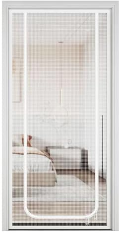 Lightweight Fly Screen Door for Pets - Cat Door with Zipper, 35.43 x 86.61 Inch Portable Protection, Easy Access Barrier | Flats, Stairs, Hallways, Balconies, Homes, Safety for Home