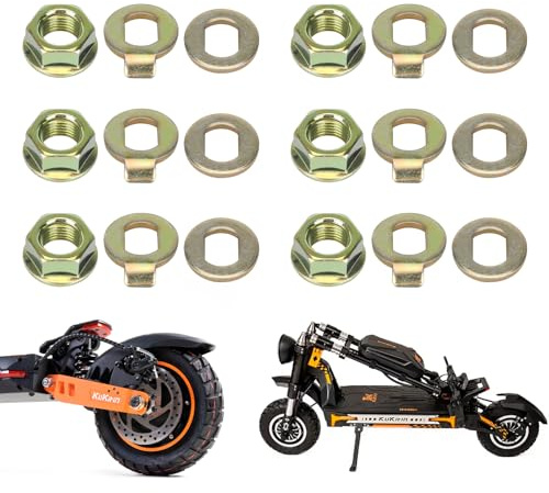D8L Scooter Bolts Wheel Fixed Nuts Screws Geeignet für KukirinG2Max/G2Master/ G4Max/G3Pro Scooter 14mm Inner Diamter Stainless Steel