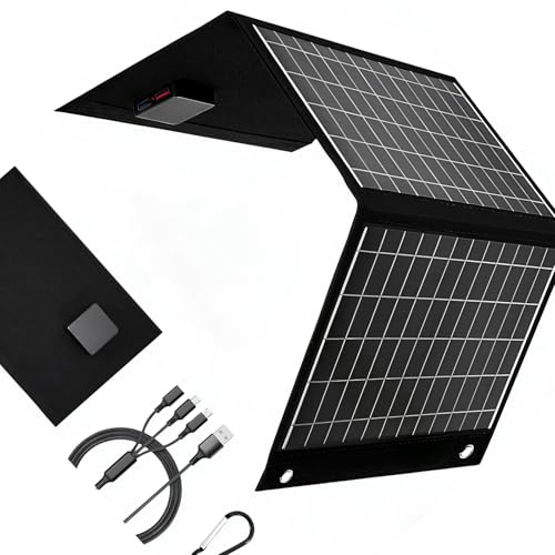 Panneau solaire pliable efficace de 28 W avec points de fixation renforcés pour une installation facile en extérieur Panneau solaire léger