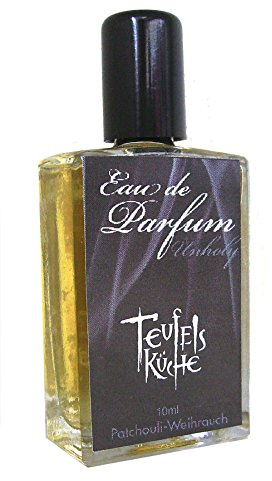 Teufelsküche Patchouli Unholy, Weihrauch-Nebel & Vintage-Patchouli, unisex, Eau de Parfum, Gothic Parfum, Mini Flakon, 10ml Glasflakon, Gotik Patchouly