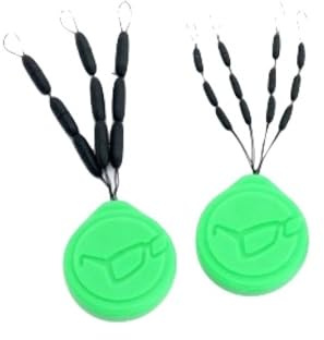 Korda Sinkers Weed Medium, 25 Pack, Tungsten-Impregnated, Pin Down Hook Link, Secure Grip and Stay in Place, Easy Threading for Fishing Enthusiasts, Perfect for Various Fishing Conditions