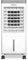Schallen Portable Air Cooler for Home and Office Use, Sleek Design 3 Speed Settings with Large 10 Litre Water Tank, Remote Control, 65W, White and Grey