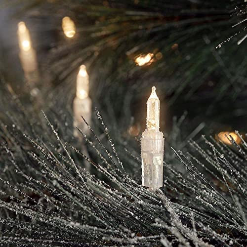 Konstsmide LED Minilichterkette / für Außen (IP44) / 24V Außentrafo / 80 warm weiße Dioden / transparentes Kabel, 6020-103