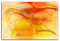 100x70cm LeinLeinwandbild Abstrakt056 einteiliges Leinwandbild warme Farben orange gelb zeitlose Dekoration Kunstdruck Blickfang