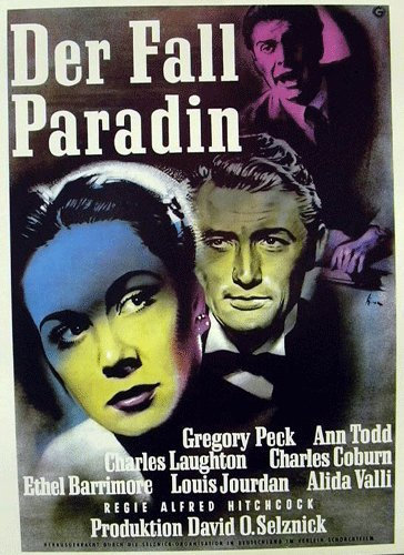 Close Up Der Fall Paradin (1947), Gregory Peck | Filmplakat, Poster