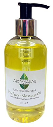 Post Sports Massage Oil 250ml 100% Natural Oils with Lavender, Rosemary & Juniperberry Pure Essential Oils Paraben Free