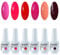 Vishine 6pcs Gelplish UV LED Gel Nail Polish Nail Soak Off Manicure Mix Colour kits 8ml #C001