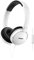 Philips SHL5005WT - Auriculares con micrófono, cómodo, plegables, aislamiento del ruido, cable de 1,2 m, blanco