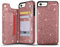 UEEBAI Hülle für iPhone 6 Plus 6S Plus, Premium Glitzer PU Lederhülle Rückseite [Zwei Magnetverschluss] [Kartenfach] Standfunktion Schutzhülle Langlebig Stoßfest Weiche TPU Handyhülle - Roségold#3