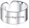 ChicSilver 10mm Breit verstellbare Ringe 925 Sterling Silver Schmuck Damen Ring mit Geschenkebox für Frauen und Mädchen Mutter