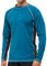 Arcweg Camiseta Deportivas Hombres Rash Guard con Filtro de Protección UPF 50＋Mangas Largas Alta Elasticidad Secado Rápido Surf Natación Verano Azul Gris M