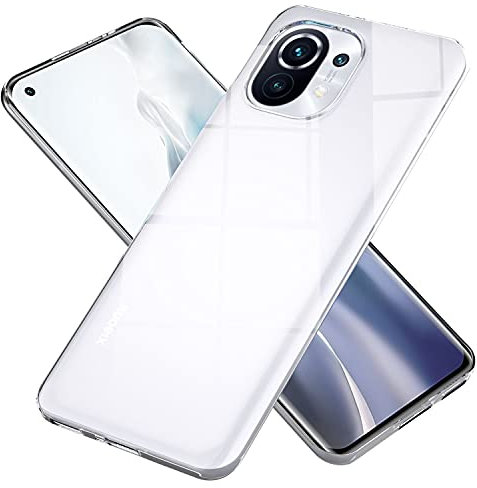 NALIA Claro Cubierta Compatible con Xiaomi Mi 11 5G Funda, Transparente Cristal Silicona Goma Carcasa Protectora, Slim Crystal Clear Case Ultra-Fina Telefono Movil Proteccion Delgado Cover Bumper