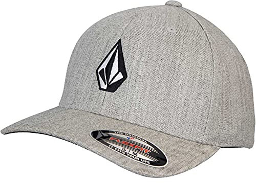 Volcom Full Stone Flexfit Cap (Heather Grey, L/XL)