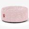 Lounge Pug Sitzsack Pouf 65 cm Rund, Rosa Cordstoff, Bequemer Sitzhocker oder Fußhocker, Sitzpouf