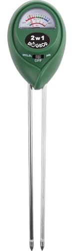BROWIN® 2in1 Boden- und pH-Wert-Tester mit Feuchtigkeitsanzeige – Präzises Gartenwerkzeug zur Bodenkontrolle, Pflanzenpflege und Bodenanalyse