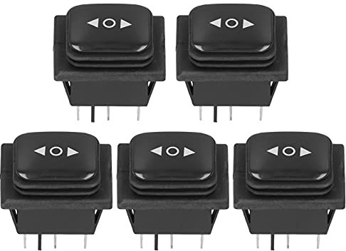 Interruttore a Bilanciere 5 Pezzi 6 Pin 3 Posizioni Interruttore a Bilanciere Impermeabile IP65 Interruttori a Levetta per Auto AC125V / AC250V
