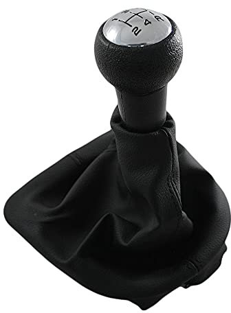 Autohobby Schaltknauf Schaltmanschette Schaltsack Schaltsack Rahmen Schaltmanschette 6 Gang Rahmen Kompatibel mit Citroen