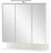 Schildmeyer Spiegelschrank Carlos 149541, Holzwerkstoff, weiß, 65 cm mit Regal