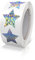 Silber Sterne Aufkleber Rolle 2.5cm Klein Selbstklebende Glänzende Etiketten Weihnachts Sterne Funkelnde Aufkleber Star Sticker Sterne Glitzer Deko Scrapbooking 500 Stück
