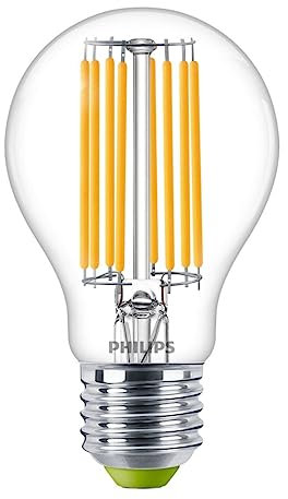 Philips LED Lampe Glühbirnenform E27 4 Watt klar warmweiß Filament