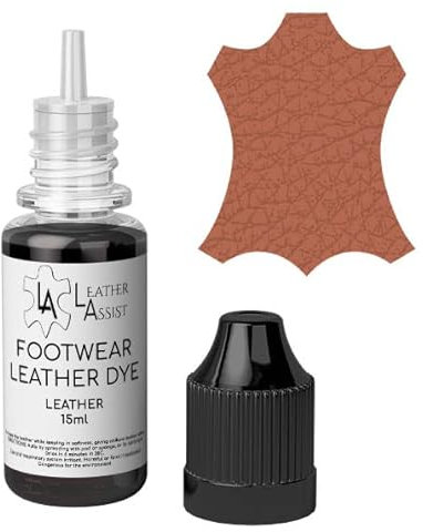 Leather Assist Tinte para Cuero para Calzado, Reparación de Color de Pintura, Zapatos, Botas, Mocasines, Zapatillas