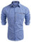 COOFANDY Herren Trachtenhemd Langarm Oktoberfest Hemd Kariertes Hemd Oktoberfest Herren Outfit Freizeithemd Karo Hemden Bayrisches Hemd Tracht Festhemd Regular Fit Himmelblau XXL