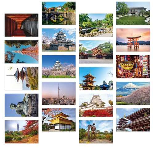 Dear Mapper Vintage Japan Landschaft Postkarten Pack 20 Stück/Set Postkarten aus der ganzen Welt Grußkarten für Business Welt Reisen Postkarte für Versand Dekor Geschenk