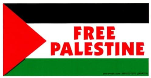 Free Palestine – Magnetischer Autoaufkleber / Aufkleber Magnet (14,6 x 7,6 cm)