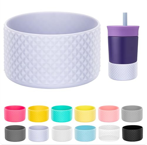 Soledea Silicone Boot for Stanley 40/30 oz & Hydro Flask 12-24 oz, Anti-Slip Bottom Cover for Tumblers (Fits 2.83-2.95in Diameter)