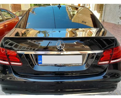 Motordrome Heckspoilerlippe passgenau | kompatibel mit Mercedes E-Klasse W212 Limousine 2009-2016 (PU)