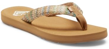 Roxy Porto - Beach Flip-Flops for Women - Strand-Sandalen - Frauen - 37 - Grün.