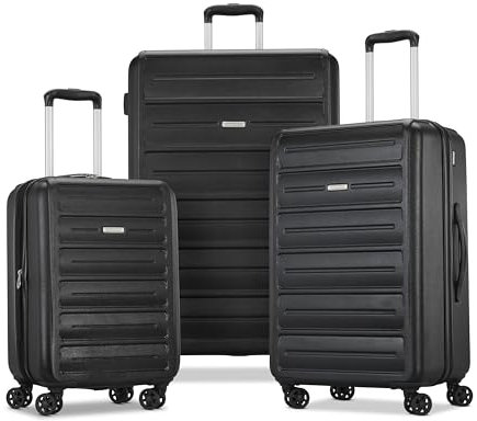 American Tourister Westridge Hartschalengepäck mit Spinner-Rädern, Schwarz, 3PC Set (CO/M/L)
