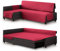 Milica Gepolsterter Bezug kompatibel mit IKEA Friheten Ecksofa | Waschbarer Schutz in elegantem Design | Für Linke oder rechte Chaiselongue geeignet | Für Haustiere und Kinder geeignet | Farbe Rot