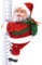 Harilla Elektrischer Weihnachtsmann, der auf eine Leiter klettert, lustiger, kletternder Weihnachtsmann mit Musik, dekorativ, elektrisch auf und ab klettert,