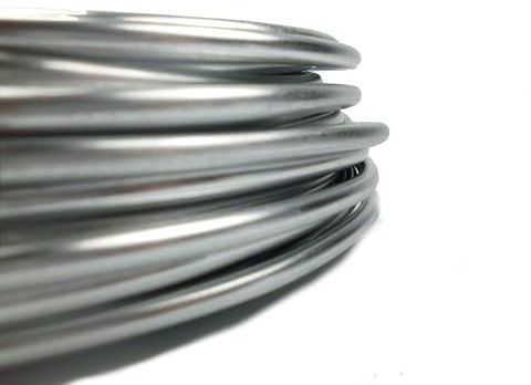Filo di alluminio anodizzato, anello da 1 kg, diametro 1,5/2,0/3,0/5,0 mm (1, Ø 5,0 mm – ca. 19 m)