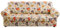ARNTY Stretch-Sofabezüge für 1/2/3-Kissen-Sofa-Sofa-Möbel-Schonbezüge mit verbessertem, dickerem Jacquard-Stoff (Blumenranken, 2 Kissensofa Sofabezüge)