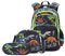 SRTUMEY Juego de mochila de dinosaurio para niños de 3 piezas con lonchera, estuche para lápices, mochila escolar para niños, mochila escolar preescolar primaria para niños y niñas Mochila