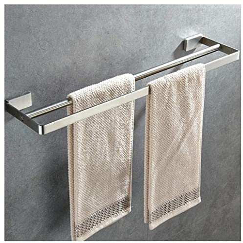IKVODEOS Porte-Serviettes Porte-Serviettes Porte-Serviettes Mat Double Porte-Serviettes Salle de Bain Porte-Serviettes Mural Double Barre Porte-Serviettes Porte-Serviettes/80Cm