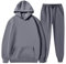 Generisch Angebot+des+Tages,King Und Queen Jogginganzug Set Jogginganzug Pink Hochwertiger Unisex Kapuzenpullover Und Jogginghose Set,Bequemes Sweatshirt In Für Freizeit Und Sport （Grau，3XL）